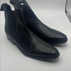 Leather  Black Chelsea Boots
